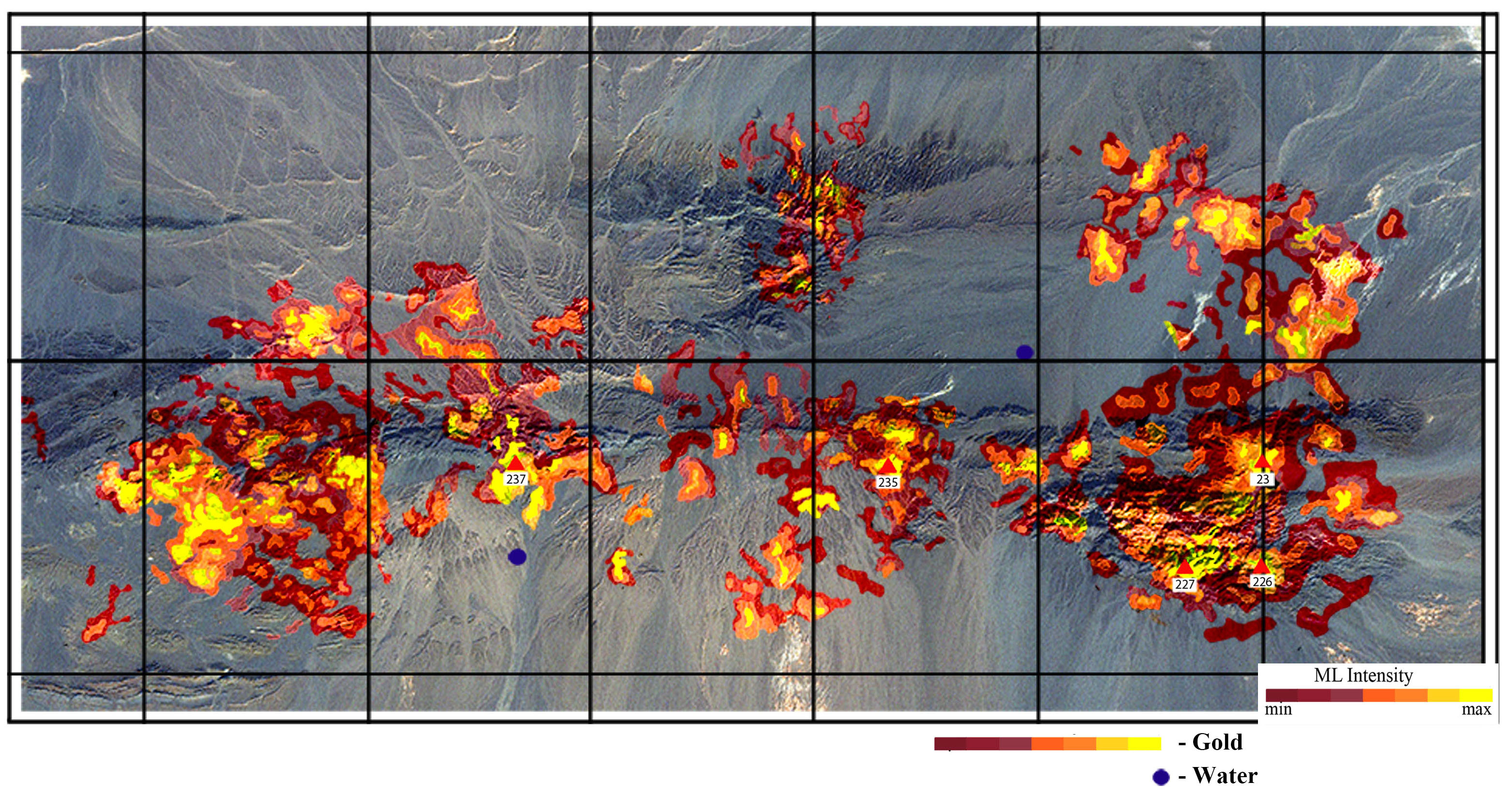 Primary localization of gold (Au) occurrences and fresh groundwater in Mongolia using X-Vision Technology